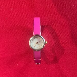 Henri Bendel Elegant Pink Women's  BangleWatch with new battery. EUC